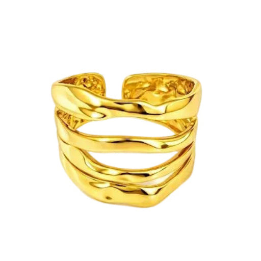 Chunky Layered Cross Ring