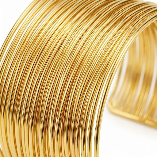 Chunky Gold Layered Wire Cuff Bangel