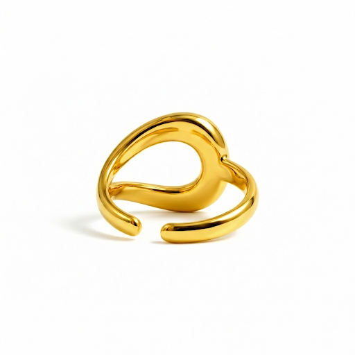 Chunky Oval Gold Ring