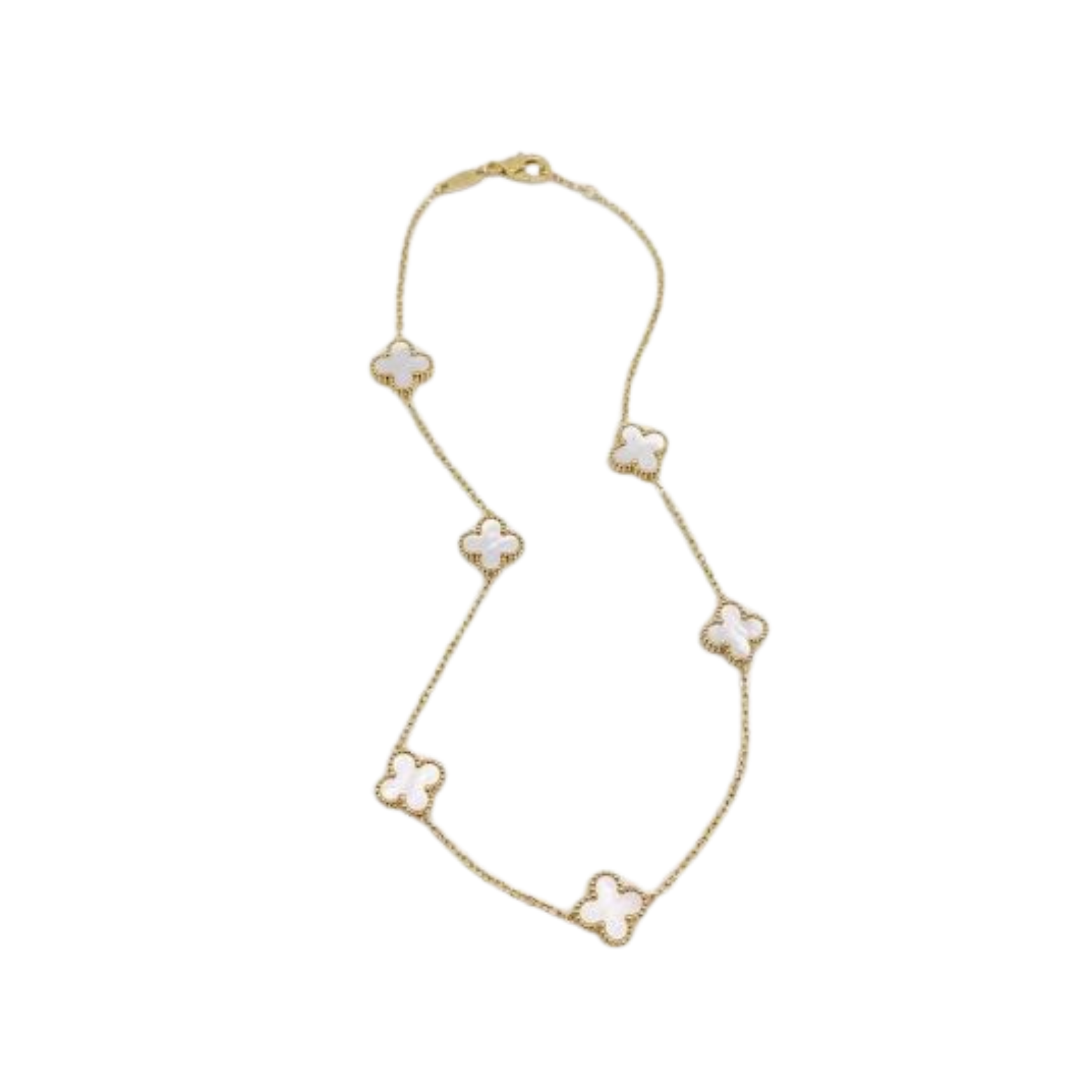 Black V-Cleef Necklace