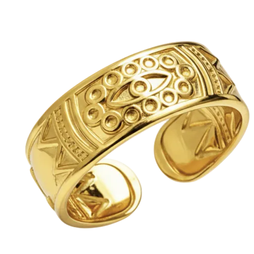 Evil Eye Gold Ring