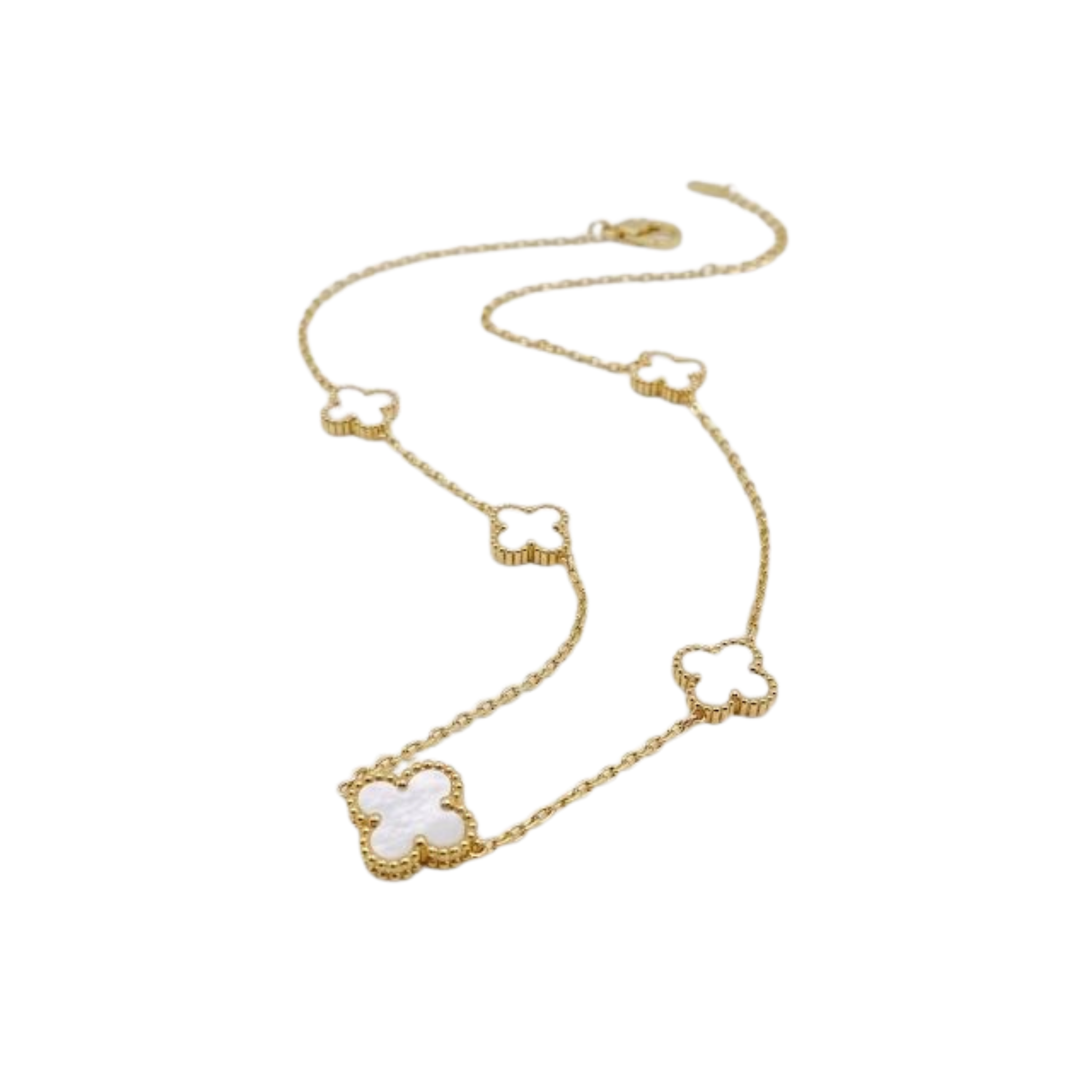 Black V-Cleef Necklace
