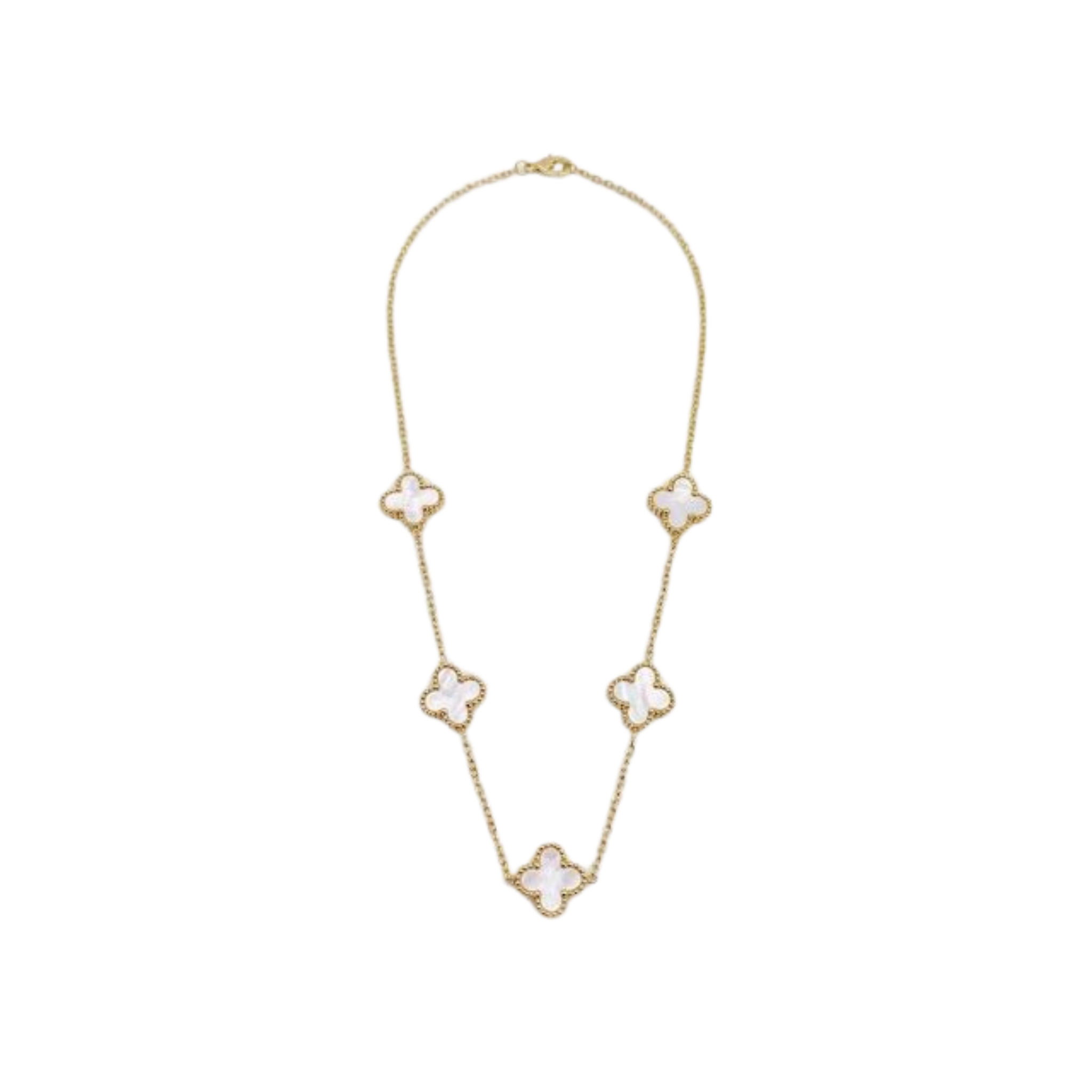 Black V-Cleef Necklace