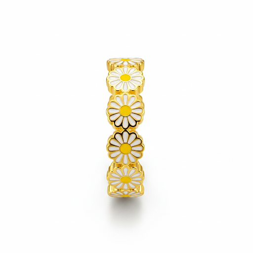 Cute Blossoms Gold Ring