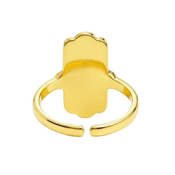 Gold Evil Eye Hand Ring