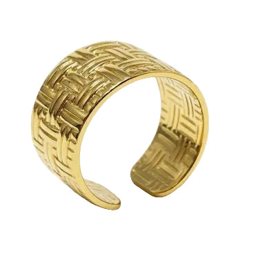 Vintage Basketweave Ring