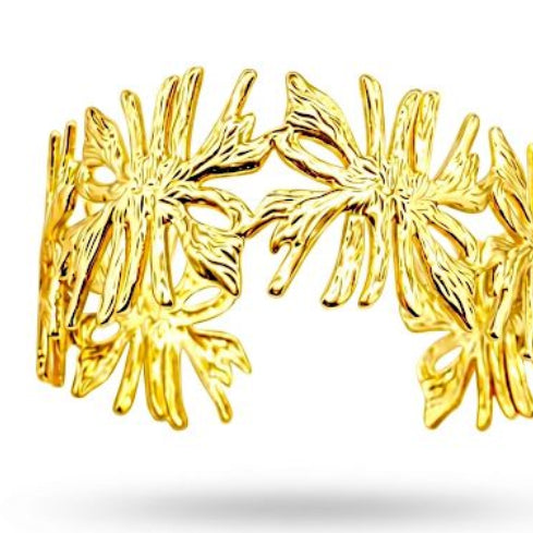 Gold Sculptural Infinity Cuff
