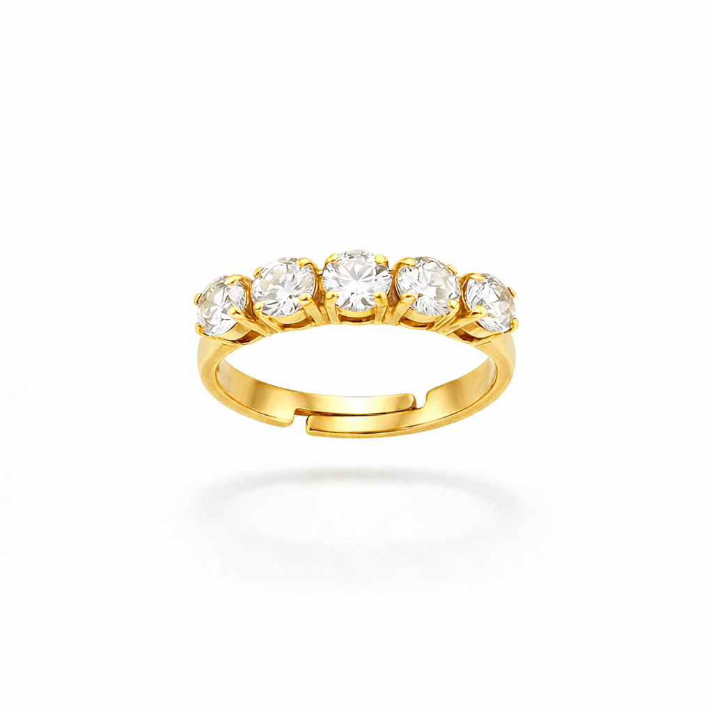 Five Stone Round Diamonds Ring
