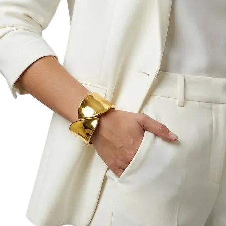 Gold Chunky Gold Wrap Bangle