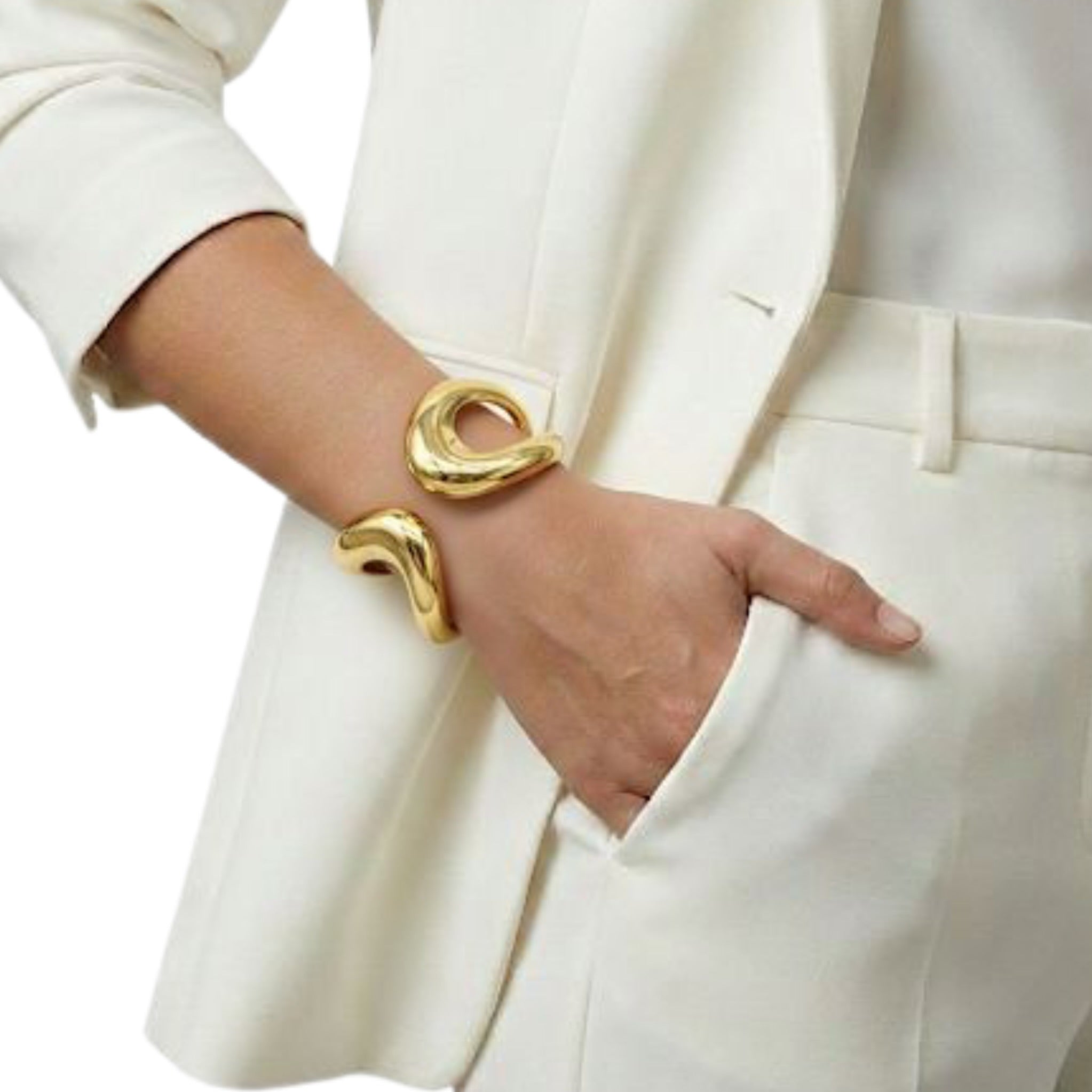 Chunky Double Halo Bangle