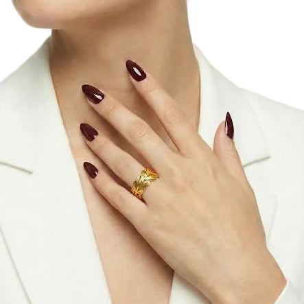 Gold Leaf Ring
