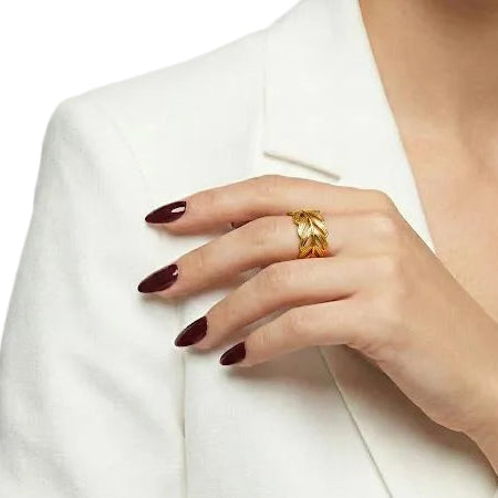 Gold Leaf Ring