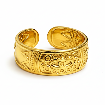 Evil Eye Gold Ring