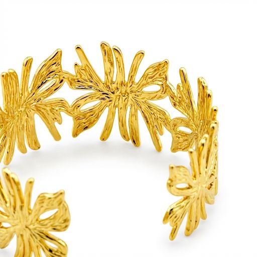 Gold Sculptural Infinity Cuff