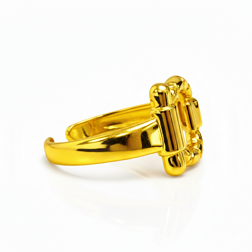 Buckle Gold Ring
