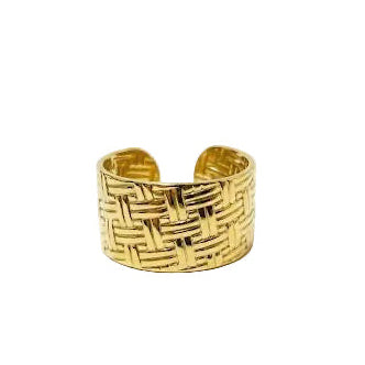 Vintage Basketweave Ring