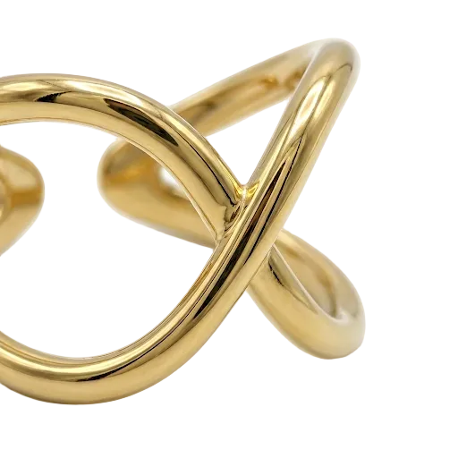 Criss Cross Gold Ring
