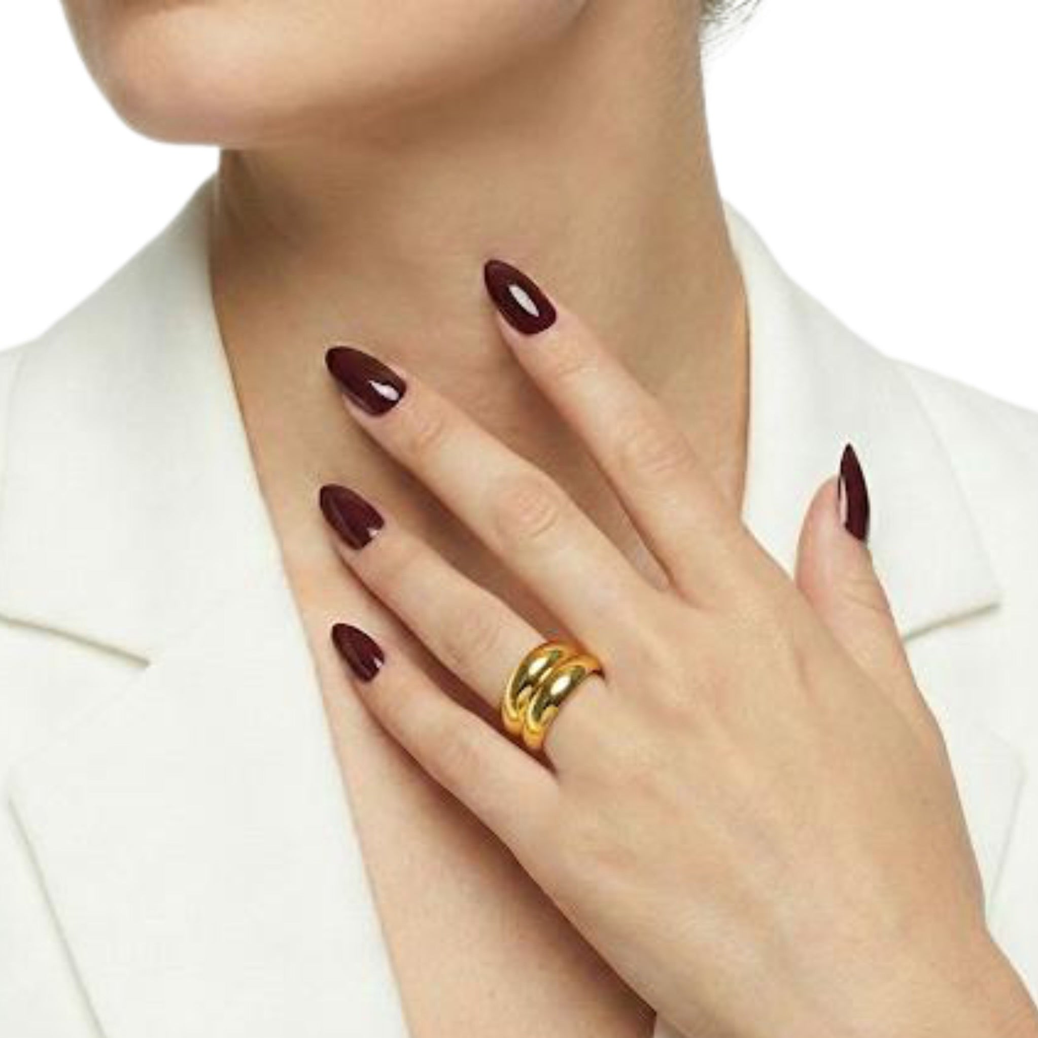 Chunky Gold Dome Ring