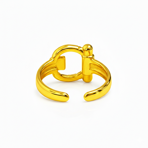 Buckle Gold Ring