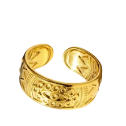 Evil Eye Gold Ring