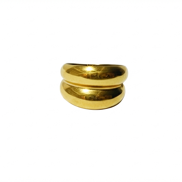 Chunky Gold Dome Ring
