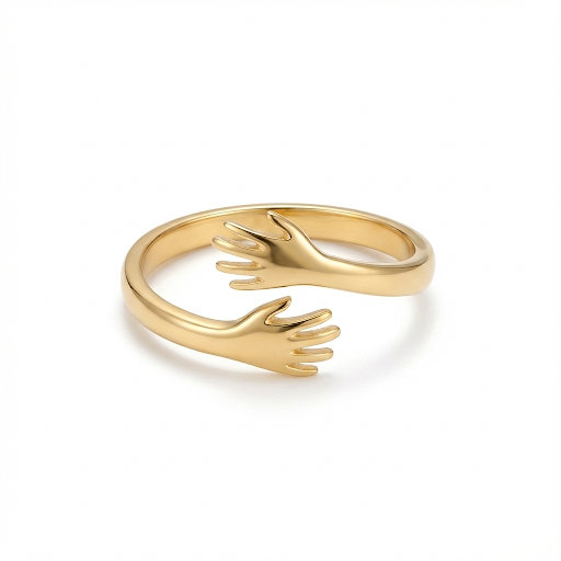 Hands Of Love Gold Ring