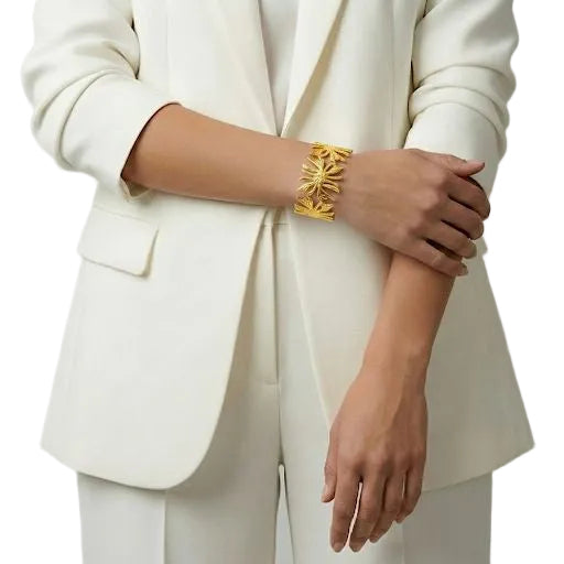 Gold Sculptural Infinity Cuff
