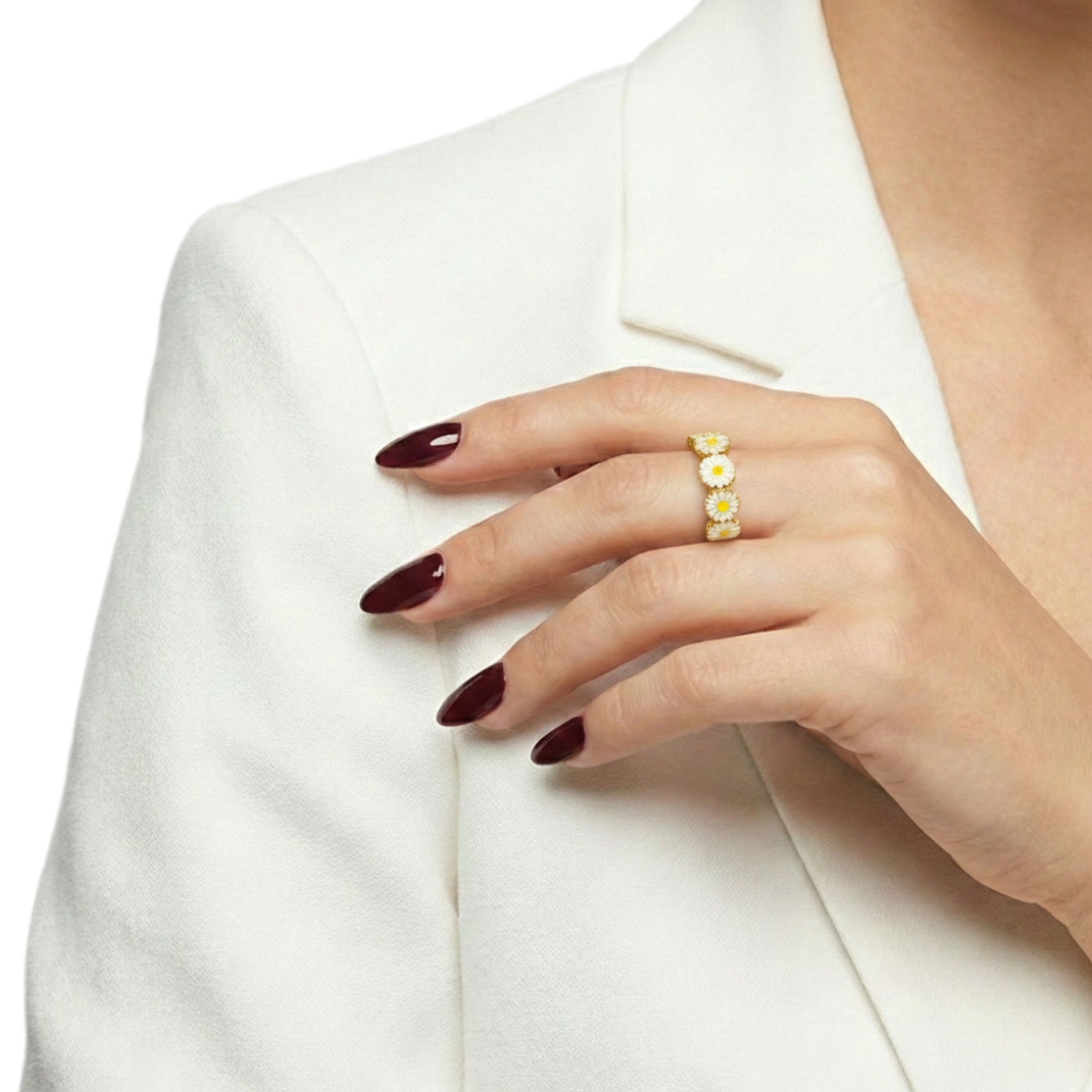 Cute Blossoms Gold Ring