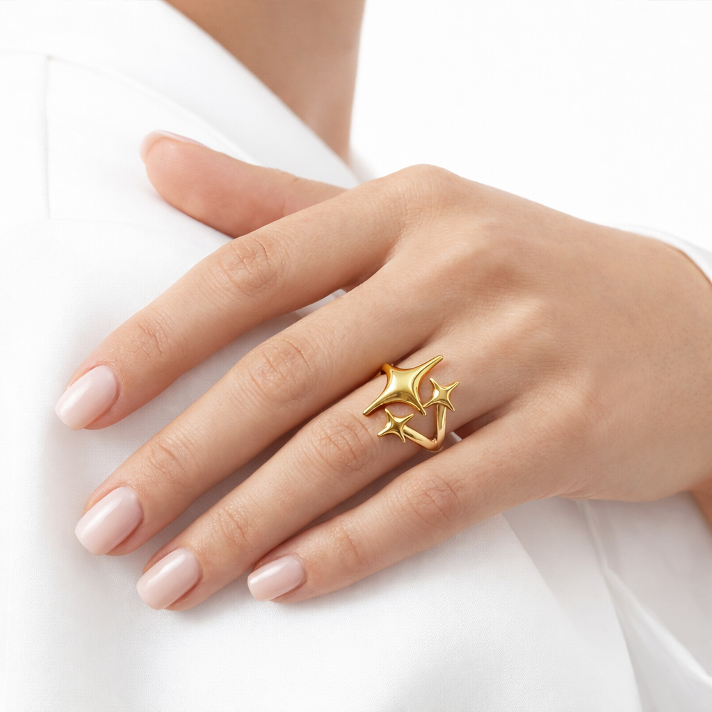Triple Star Ring