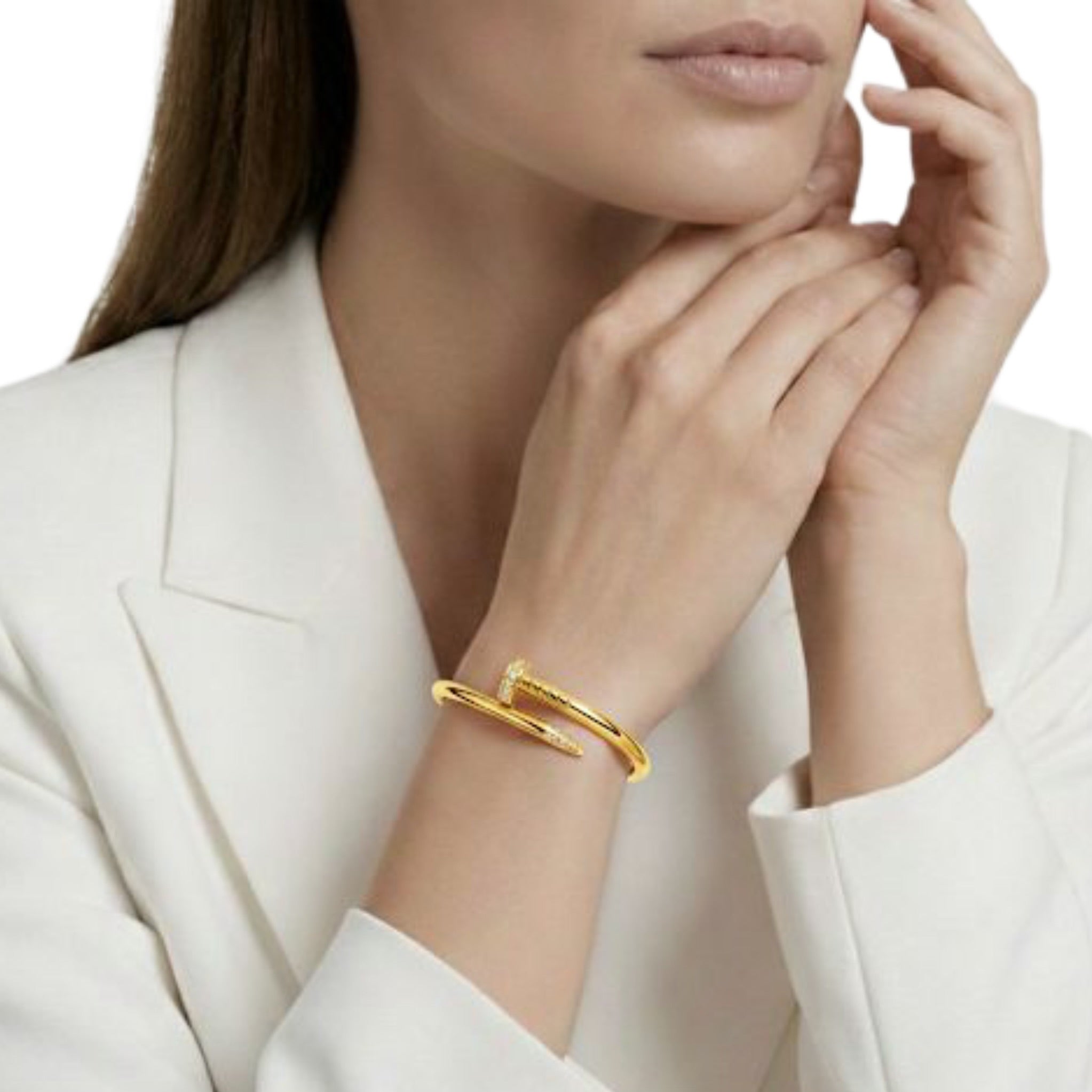 Rhinestones Cartier Nail Bracelet