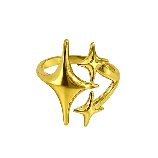 Triple Star Ring