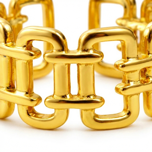 Bold Gold Chunky Chain Link Ring