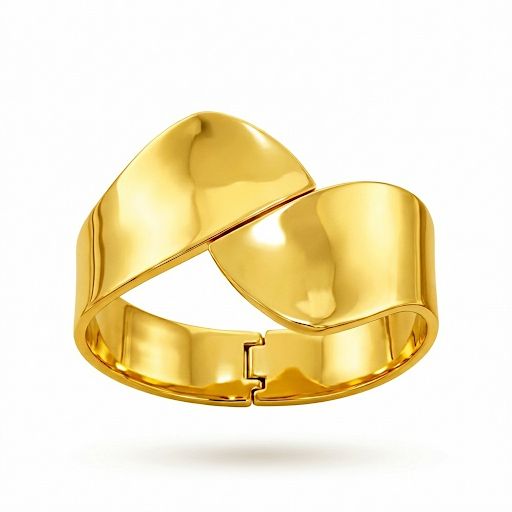 Gold Chunky Gold Wrap Bangle