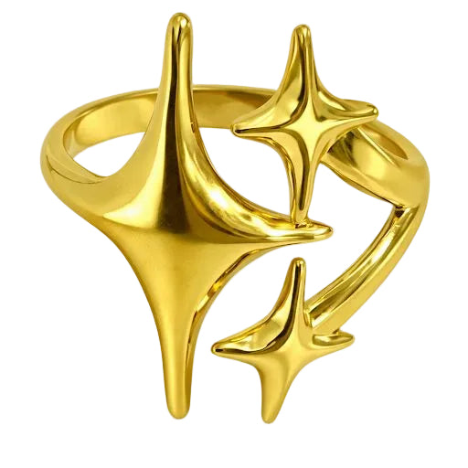 Triple Star Ring