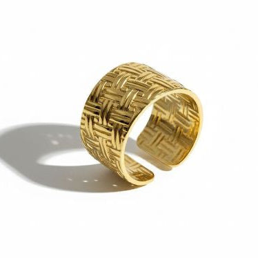 Vintage Basketweave Ring