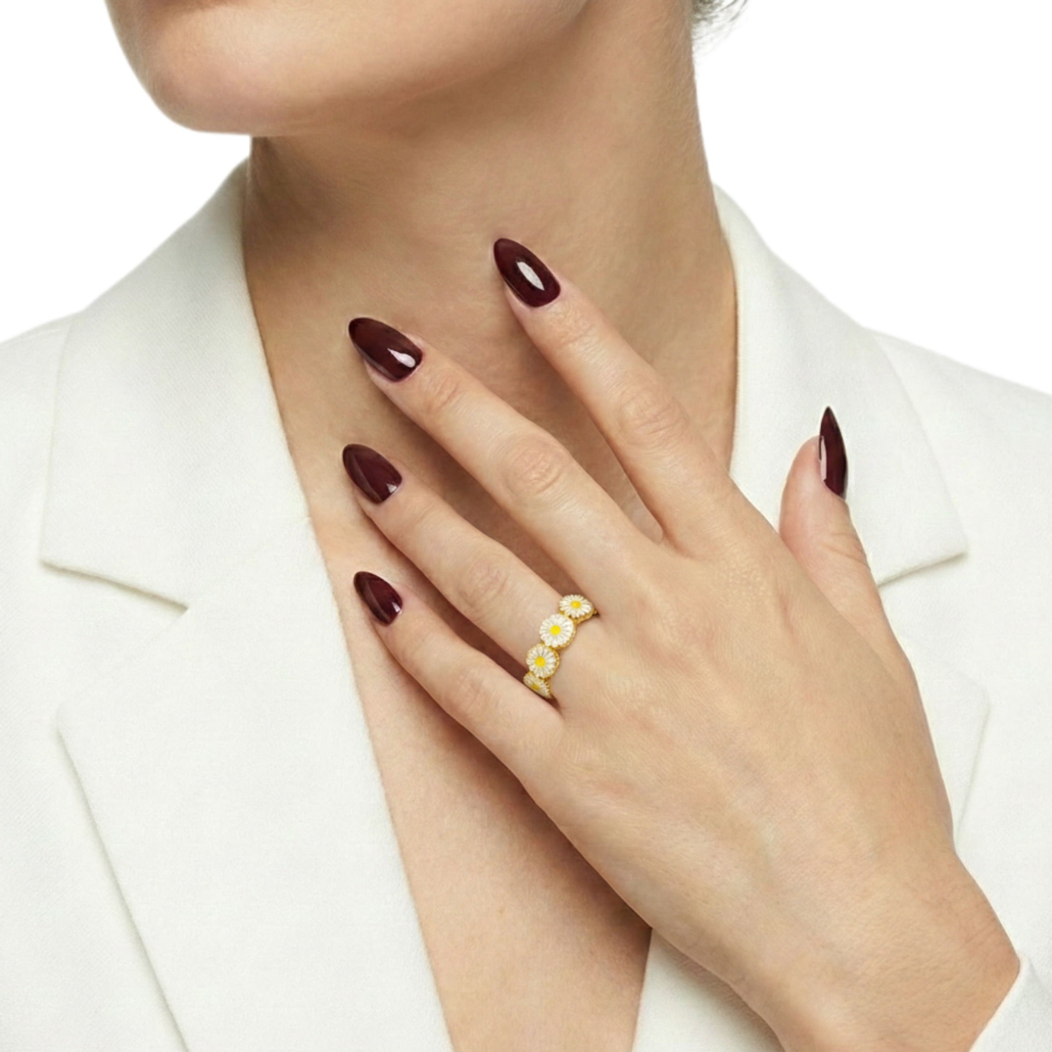 Cute Blossoms Gold Ring