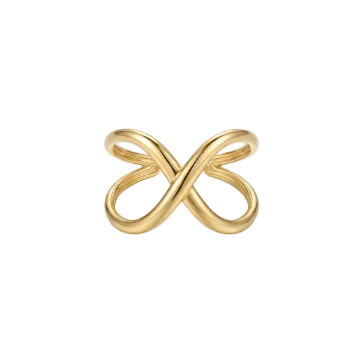 Criss Cross Gold Ring