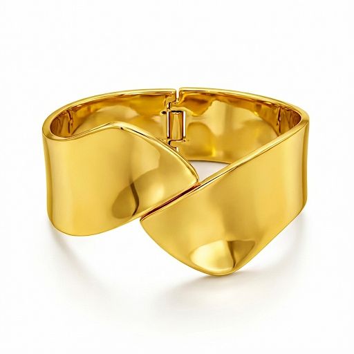 Gold Chunky Gold Wrap Bangle