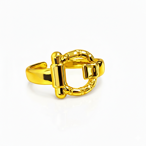 Buckle Gold Ring