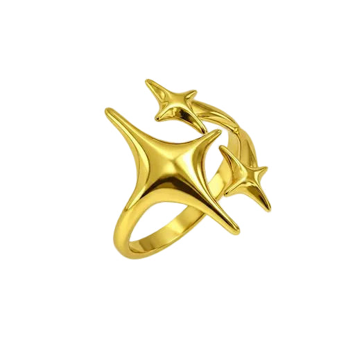 Triple Star Ring