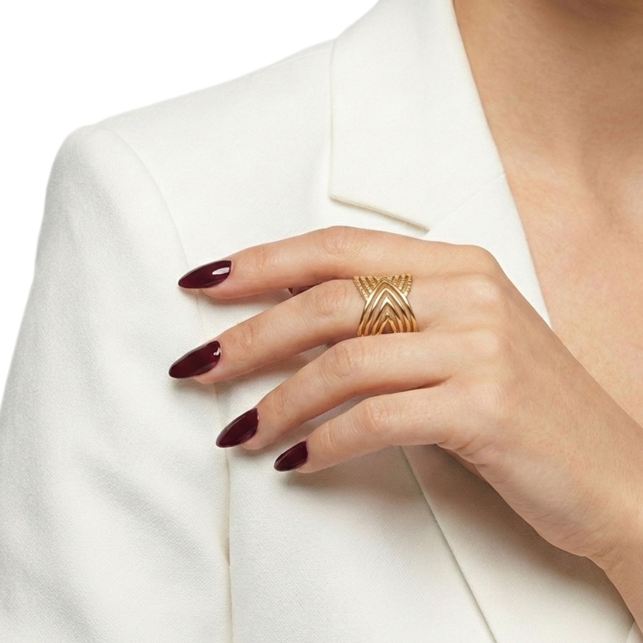 Gold Intertwined Ring