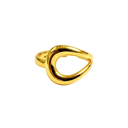 Chunky Oval Gold Ring