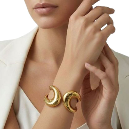 Chunky Double Halo Bangle