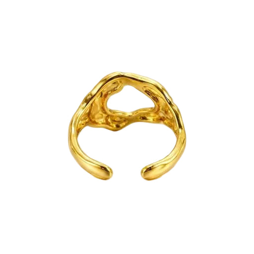 Chunk Organic Molten Gold Ring
