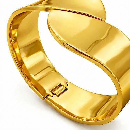 Gold Chunky Gold Wrap Bangle