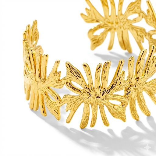 Gold Sculptural Infinity Cuff