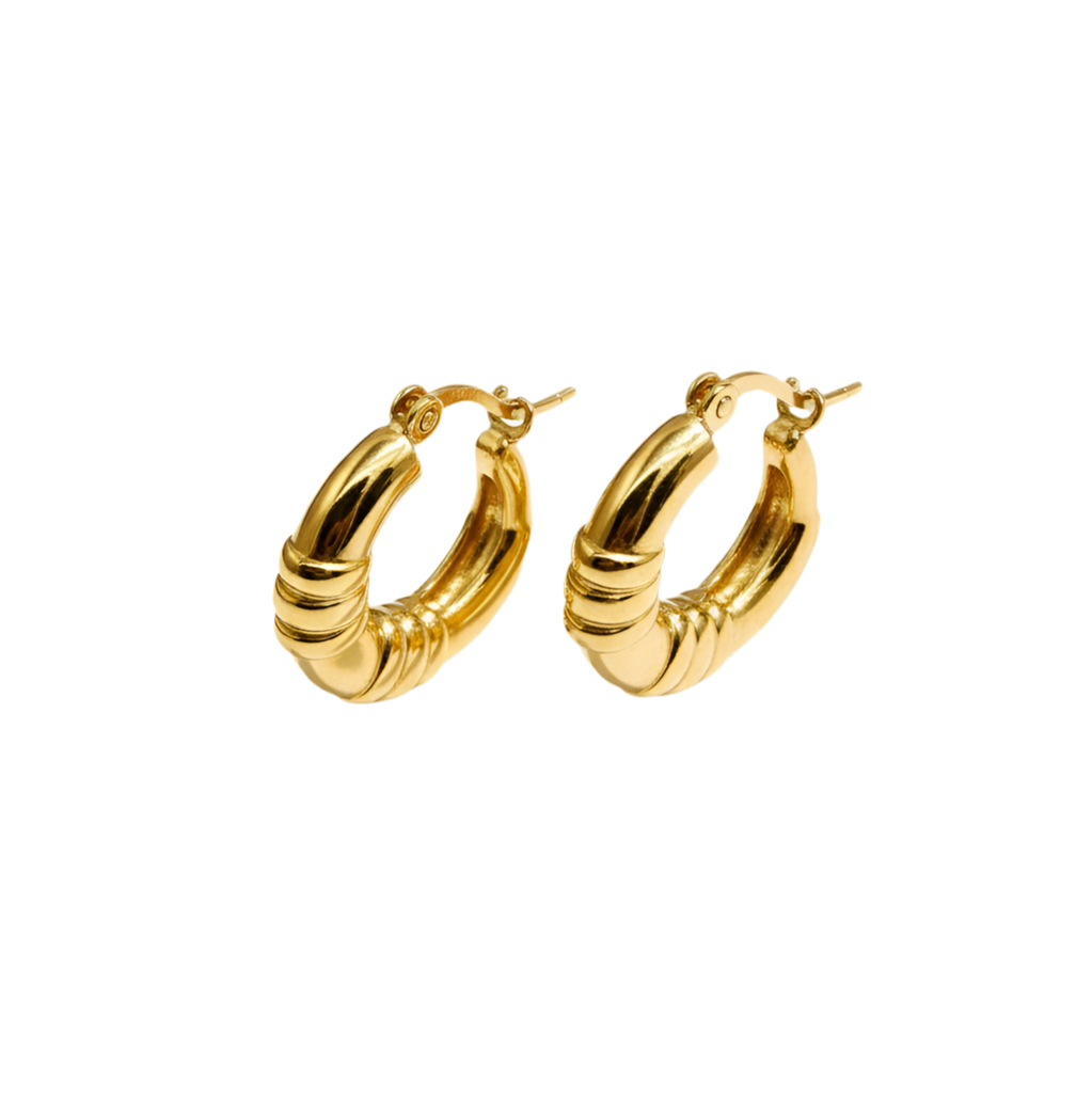 Gold Chunky Hoops