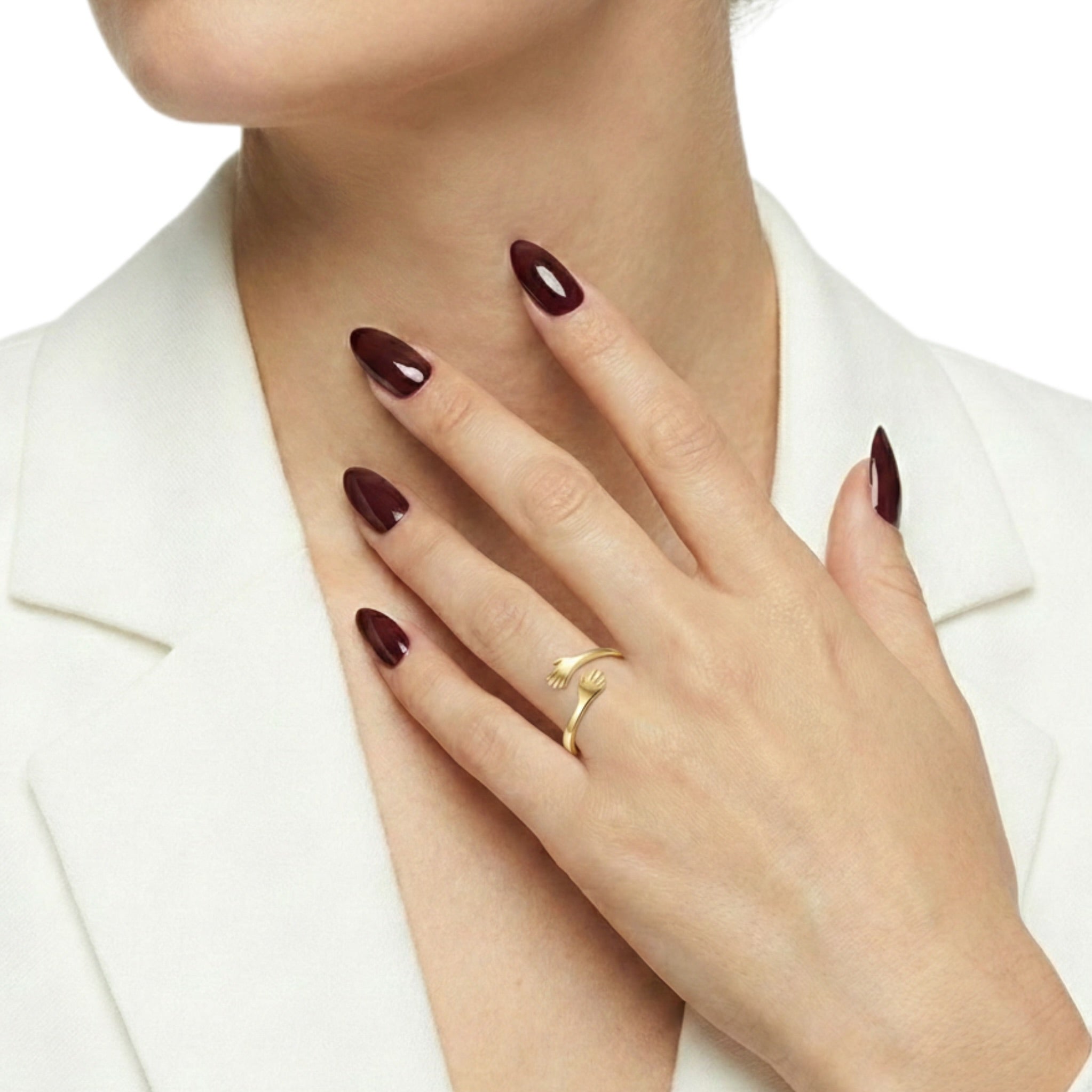 Hands Of Love Gold Ring