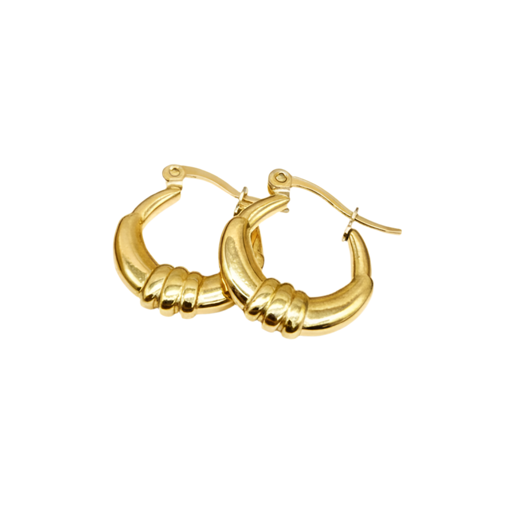 Gold Chunky Hoops