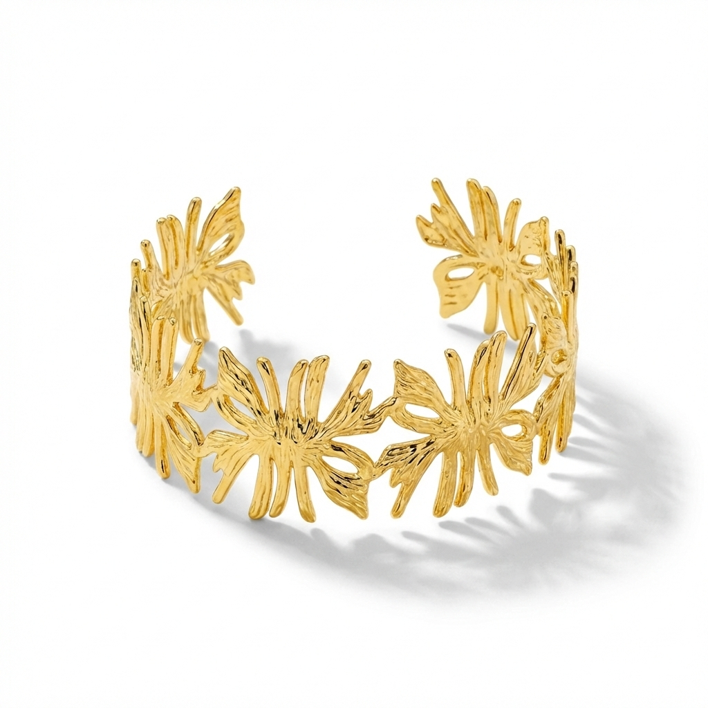 Gold Sculptural Infinity Cuff